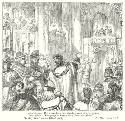 Koning Richard III (gravure) door Henry Courtney (after) Selous