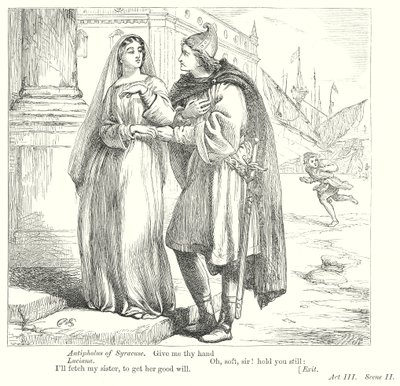 De komedie van de fouten (gravure) door Henry Courtney (after) Selous