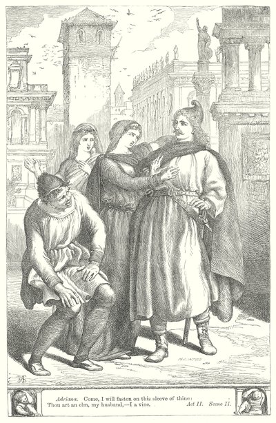 De komedie van de fouten (gravure) door Henry Courtney (after) Selous