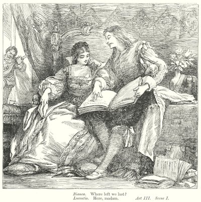 Het temmen van de feeks (gravure) door Henry Courtney (after) Selous