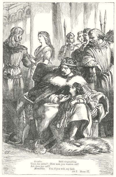 Het verhaal van de winter (gravure) door Henry Courtney (after) Selous