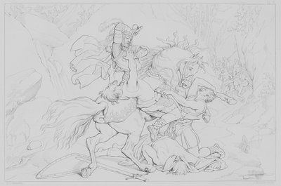 Episode uit het leven van Robert Bruce, volgens Sir Walter Scott door Henry Courtney after Selous