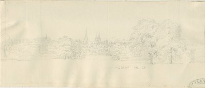Lichfield - Noordelijk uitzicht (verre) door Henry Curzon Allport