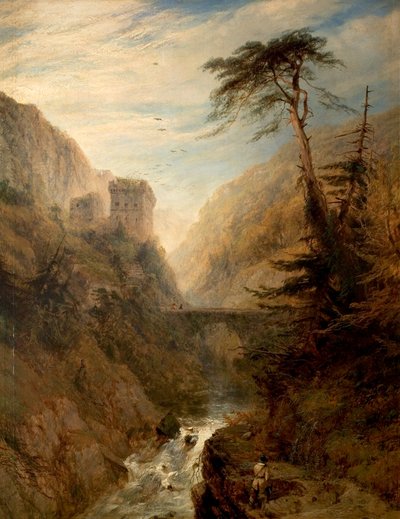Een Derbyshire Dal, 1849 door Henry Dawson
