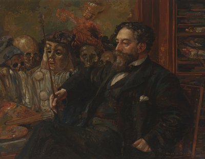 Portret van James Ensor door Henry De Groux