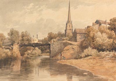 Op de Monnow, Monmouth door Henry Edridge
