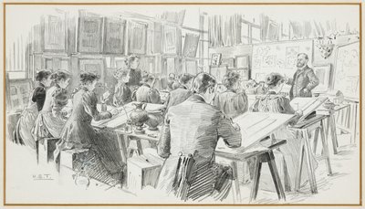Ontwerpkamer, Gemeentelijke Kunstschool door Henry Edward Tidmarsh
