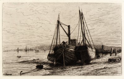 Aan de baai van New York door Henry Farrer