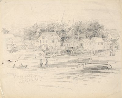 Uitzicht op Provincetown door Henry Farrer