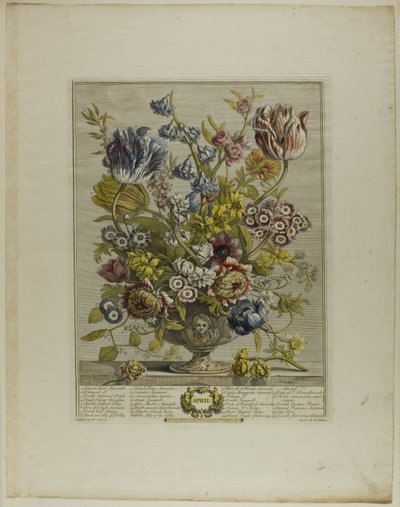 April, uit Twaalf Maanden van Bloemen door Henry Fletcher
