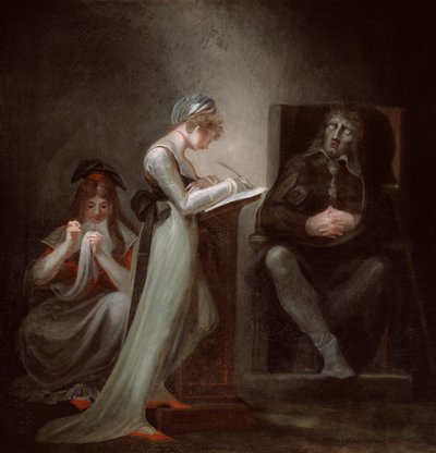 Milton Dicteert aan Zijn Dochter door Johann Heinrich Füssli