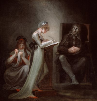 Milton Dicteert aan Zijn Dochter door Johann Heinrich Füssli
