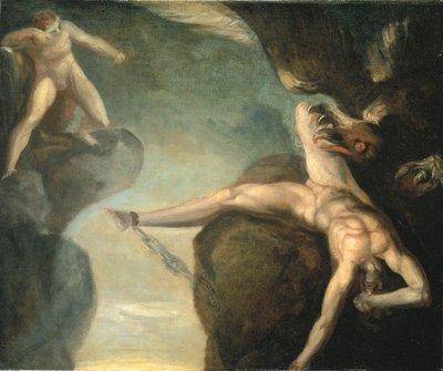 Prometheus Bevrijd door Hercules door Johann Heinrich Füssli