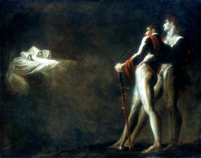 De drie heksen verschijnen aan Macbeth en Banquo, laat 18e eeuw door Johann Heinrich Füssli