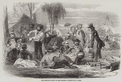 De Kerst Picknick bij de Goudmijnen door Henry George Hine