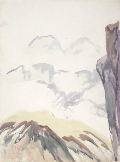 Bergstudie door Henry George Keller