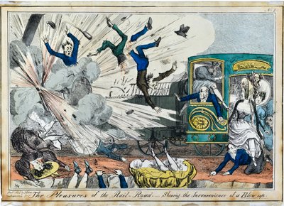 De geneugten van de spoorweg. Het ongemak van een opblazing door Henry Heath