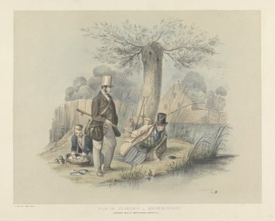 Voorntjes vissen, Broxbourne, uit een set van zes afbeeldingen van vissen door Henry Heath