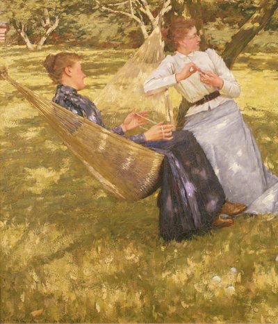 In de boomgaard, 1893 door Henry Herbert La Thangue