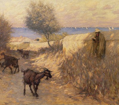 Provençaalse laan, Martigues door Henry Herbert La Thangue