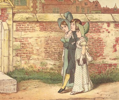 Kerkgaande mensen door Henry Hetherington Emmerson