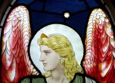 Aartsengel Uriël (detail) door Henry Holiday