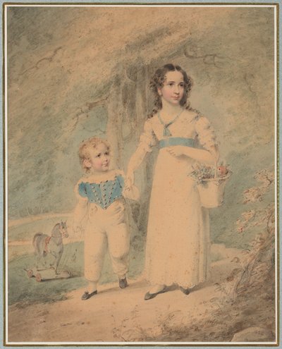 Kinderen in het park door Henry Inman