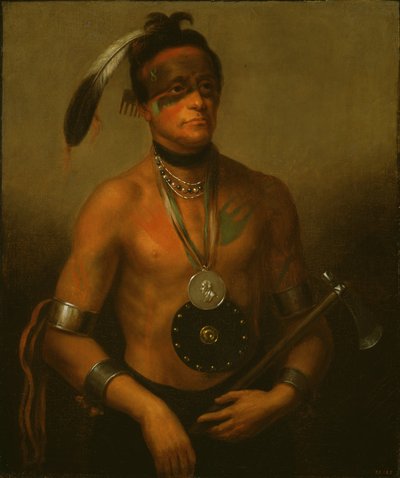 Hoo-Wan-Ne-Ka (Kleine Eland) door Henry Inman