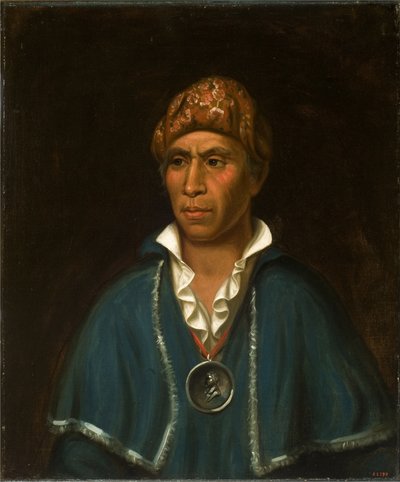 Qua-Ta-Wa-Pea (Shawnee) door Henry Inman