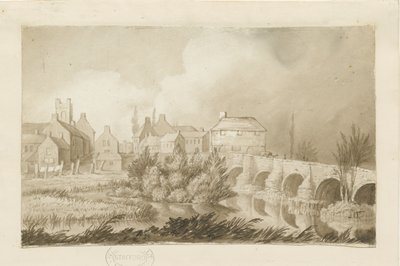 Burton-upon-Trent Brug en Stad door Henry James Noyes