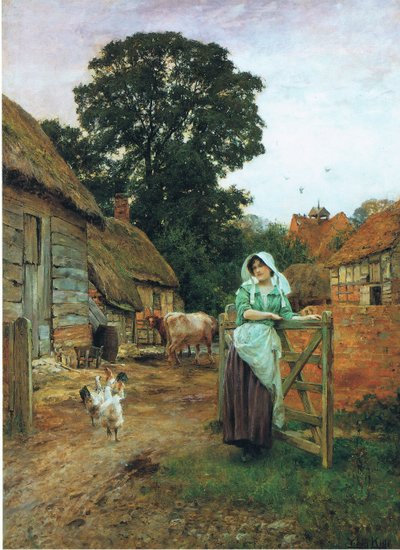 Bij de boerderijpoort door Henry John Yeend King