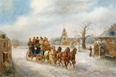 De Uxbridge-koets bij Hillingdon door Henry Jones