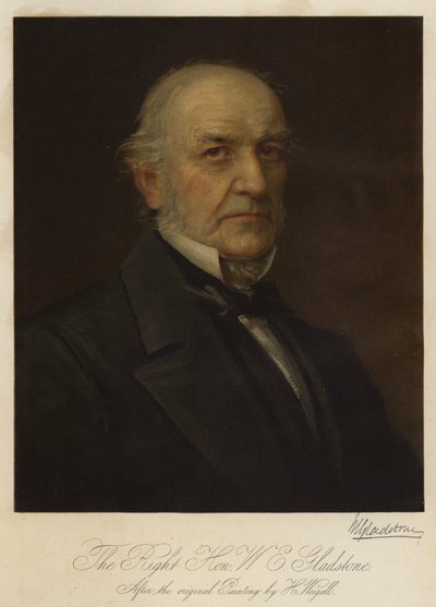 De zeer eerbiedwaardige W E Gladstone door Henry Jr. Weigall