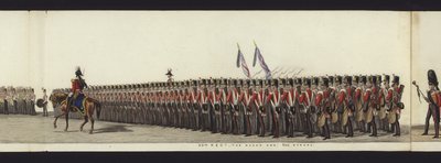 Deel van het panoramisch uitzicht op de volledige begrafenisstoet van Arthur, hertog van Wellington door Henry Jr and Sala Alken