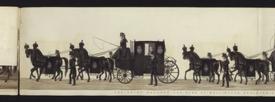 Deel van het Panoramisch Uitzicht op de Gehele Begrafenisstoet van Arthur, Hertog van Wellington door Henry Jr and Sala George Augustus Alken