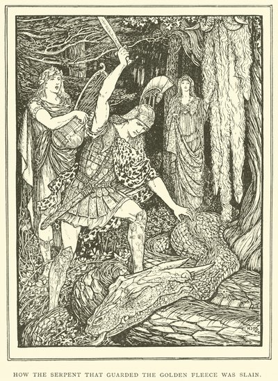 Hoe de Slang die het Gulden Vlies Bewaakte werd Gedood door Henry Justice Ford