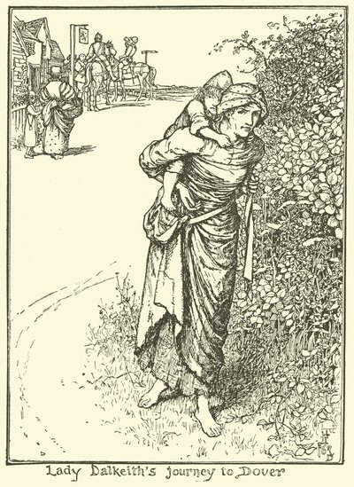 Lady Dalkeiths reis naar Dover door Henry Justice Ford