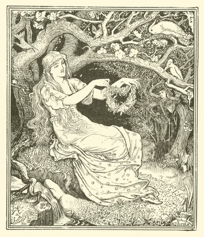 Prins Narcissus en prinses Potentilla door Henry Justice Ford
