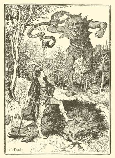 Prins Vivien en Prinses Placida door Henry Justice Ford