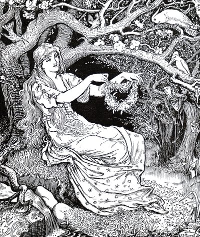 Prinses Narcissus en Prinses Potentilla door Henry Justice Ford