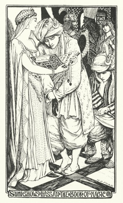 Sumi Laat Hassan het Boek van Magie Zien door Henry Justice Ford