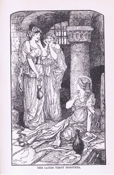 De dames verleiden Dorethea door Henry Justice Ford