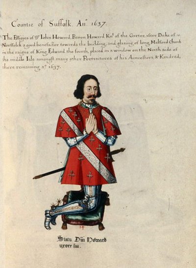 Sir John Howard Baron Howard Ridder van de Kousenband door Henry Lilly