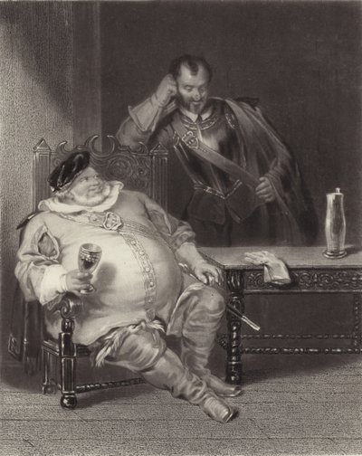 Falstaff en Bardolph door Henry Liverseege