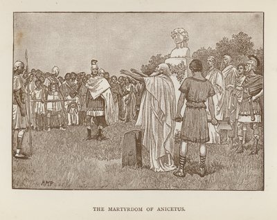 Het martelaarschap van Anicetus door Henry Marriott (after) Paget