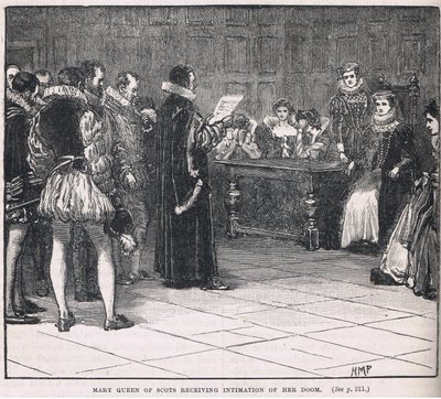 Mary Queen of Scots ontvangt bericht van haar lot door Henry Marriott Paget