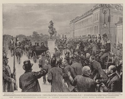 De Franse presidentsverkiezingen, M Loubet verlaat Versailles na te zijn gekozen tot president door Henry Marriott Paget
