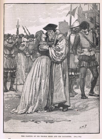 Het afscheid van Sir Thomas More en zijn dochter 1534 door Henry Marriott Paget