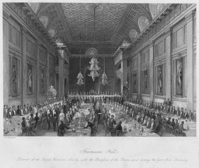 Vrijmetselaarszaal, ca. 1841 door Henry Melville