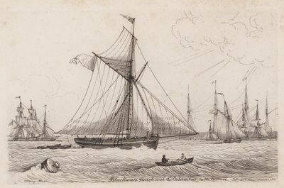 Blackwall Reach en de Columbus in de verte door Henry Moses